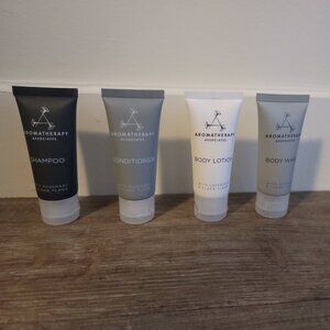 4 Aromatherapy‎ Travel Toiletries Shampoo Conditioner Body Wash Body Lotion Lot